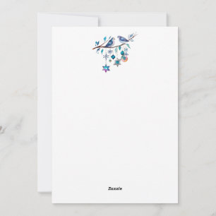 Personalised Happy Hannukah, Peace Love & Light Holiday Card