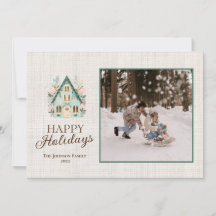 Personalised Happy Holidays Card with Photos