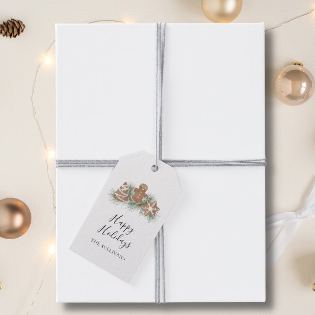Personalised Happy Holidays Cookies Gift Tags (Creator Uploaded)