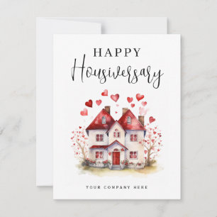 Personalised Happy Housiversary Real Estate Card