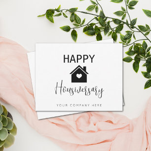 Personalised Happy Housiversary Real Estate Card