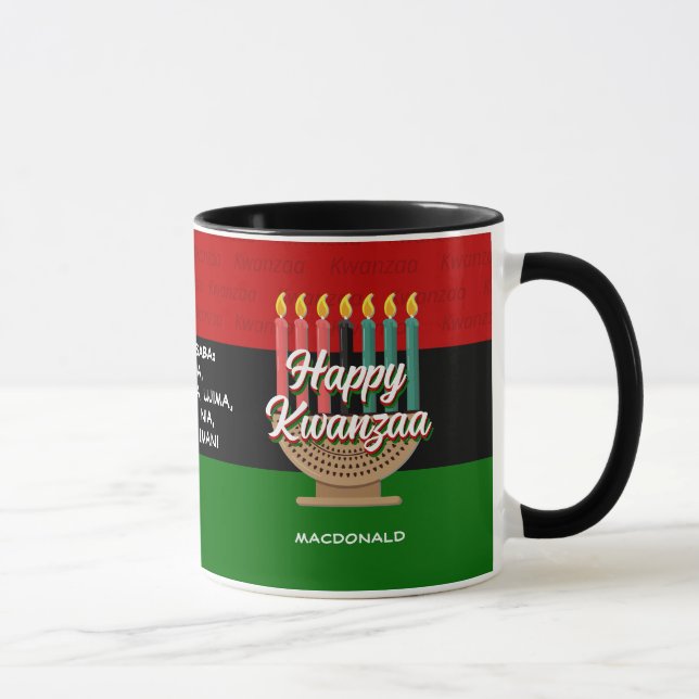 Personalised HAPPY KWANZAA Mug (Right)