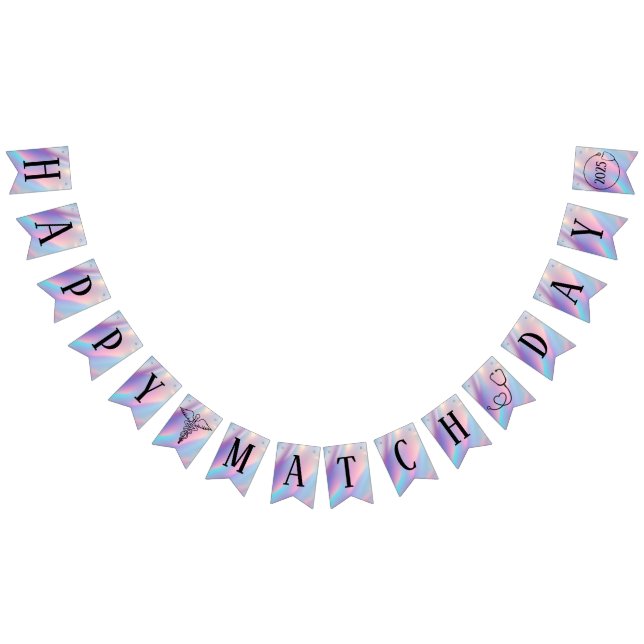 Personalised Happy Match Day 2025 Residency Doctor Bunting (All)