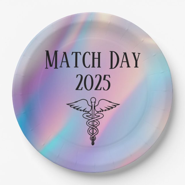 Personalised Happy Match Day 2025 Residency Doctor Paper Plate (Front)