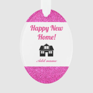 Personalised happy new home ornament