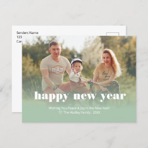 Personalised Happy New Years Holiday Postcard