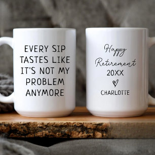 Personalised Happy Retirement Coworker Retired Her Coffee Mug