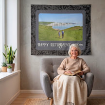 Personalised Happy Retirement Gifts for Mum Grey