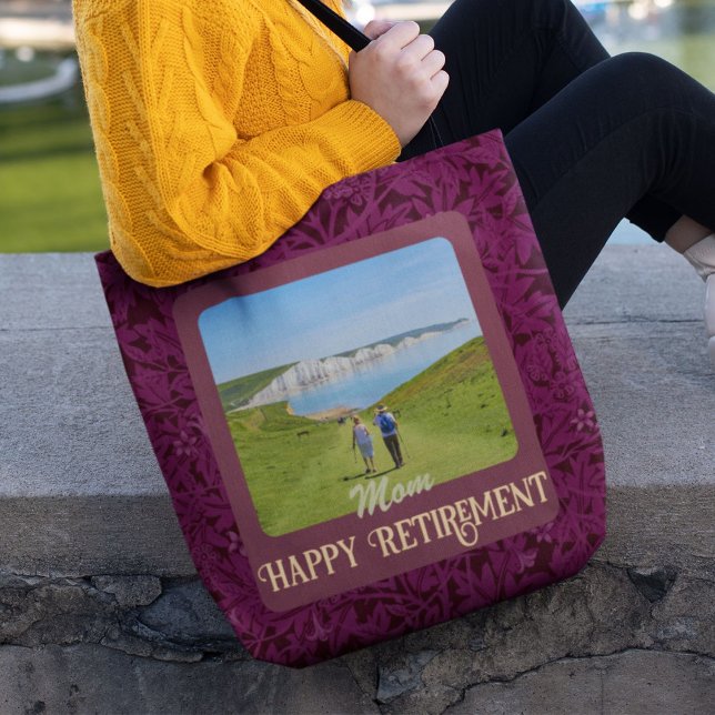 Personalised Happy Retirement Gifts for Mum Red Crossbody Bag (Creator Uploaded)