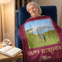 Personalised Happy Retirement Gifts for Mum Red