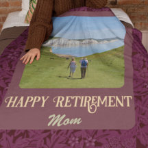Personalised Happy Retirement Gifts for Mum Red