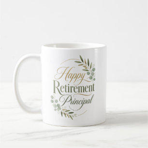 Personalised Happy Retirement Principal Gift Coffee Mug