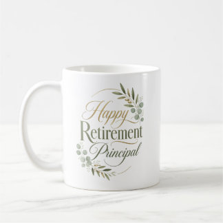 Personalised Happy Retirement Principal Gift Coffee Mug