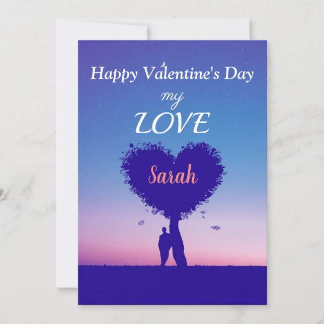 Personalised Happy Valentine's day card (Front)