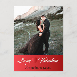 Personalised Happy Valentines Day Photo Holiday  Postcard