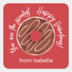 Personalised Happy Valentines Sticker