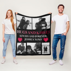 Personalised Happy Valentines's Day 5 Photo   Fleece Blanket