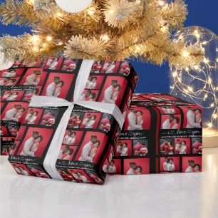Personalised Happy Valentines's Day 6 Photo Wrapping Paper