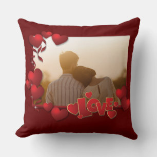 Personalised Happy Valentines's Day Photo   Cushion