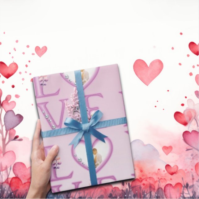 Personalised Happy Valentines's Day Photo    Wrapping Paper (Creator Uploaded)