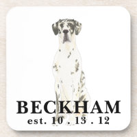 Personalised Harlequin Great Dane
