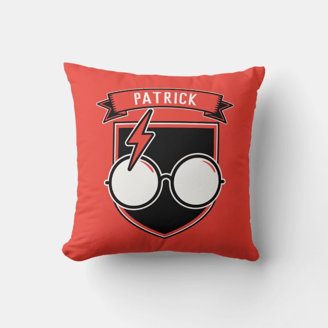 Personalised HARRY POTTER™ Badge Cushion (Front)