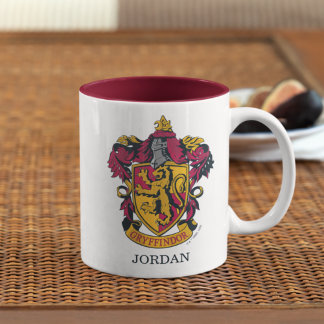 Personalised Harry Potter | Gryffindor House Crest Two-Tone Coffee Mug