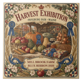 Personalised Harvest Exhibition Fryeburg Fair Main Ceramic Tile