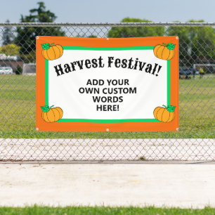 Personalised Harvest Festival Banner