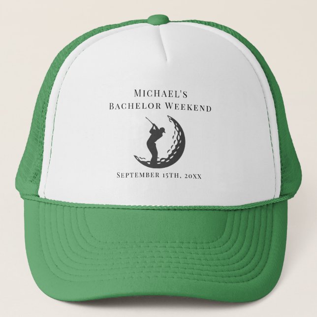 Personalised Hat | Bachelor Golf Weekend (Front)