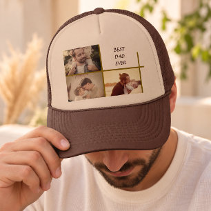 Personalised Hat for Dad – Custom Photo & Text