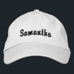 Personalised Hats<br><div class="desc">Use the template fields to add your custom name or text to these personalised baseball caps.</div>