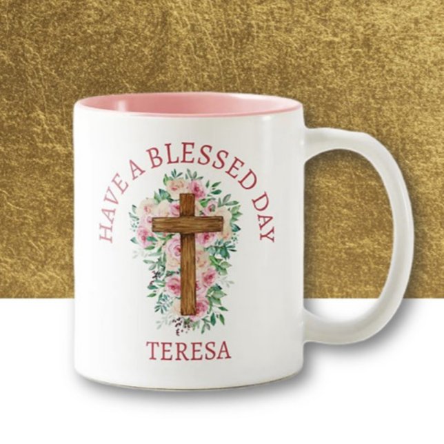 Personalised! "Have a blessed day" mug (Creator Uploaded)