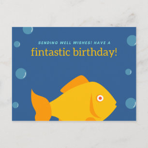 Personalised - Have a fintastic birthday Funny Postcard