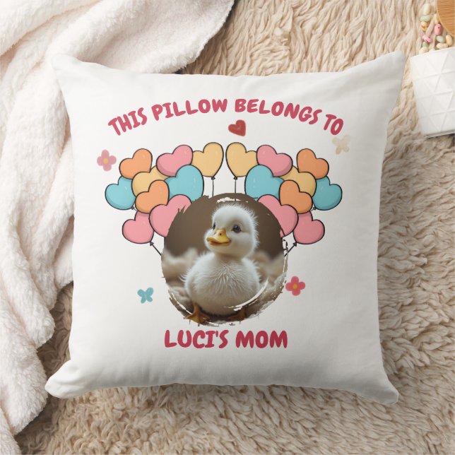 Personalised Heart Balloon Cushion (Blanket)