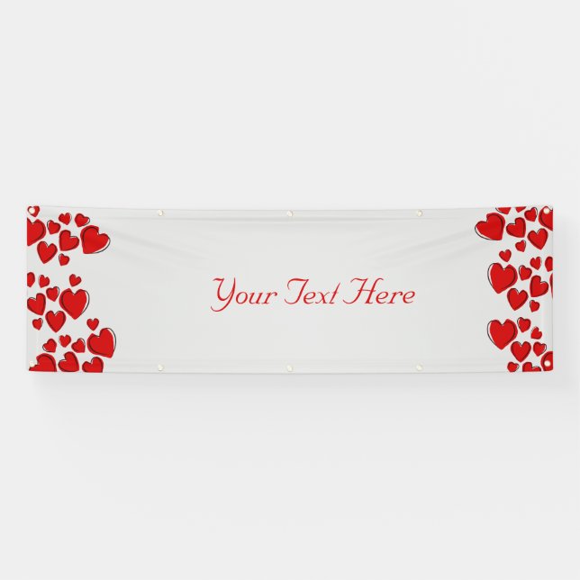 Personalised Heart Banner (Horizontal)
