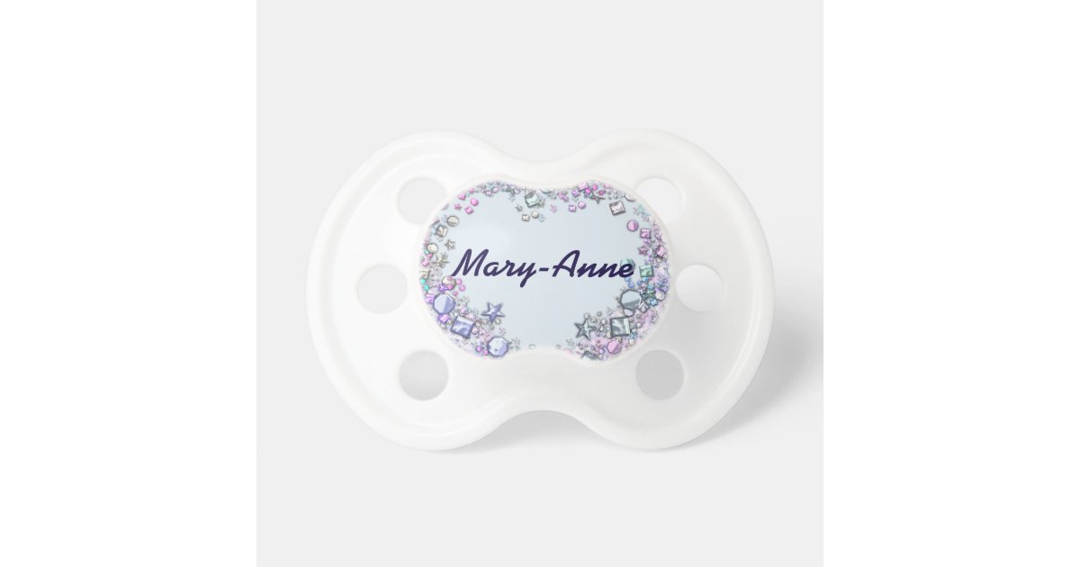 Personalised Heart Design Pacifier | Zazzle