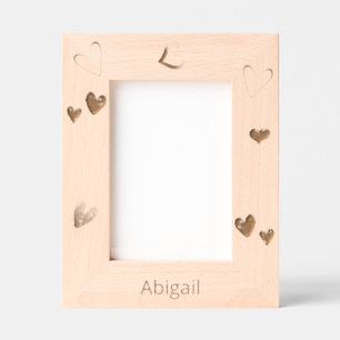 Personalised Heart  Etched Frames