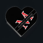 Personalised Heart Notebook with Monogram & Name<br><div class="desc">Add a touch of love to your notes with this Personalised Heart Notebook featuring your monogram and name. With a charming heart design and custom details,  it’s perfect for journalling,  planning,  or gifting. Stylish and meaningful,  this notebook is ideal for romantics,  students,  or anyone who loves personalised stationery.</div>