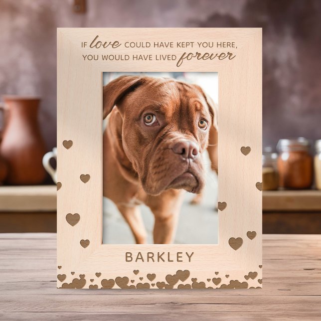 Personalised Heart Pet Memorial Etched Frames (Creator Uploaded)