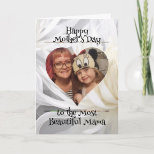 Personalised Heart Photo and Message for Mum Card