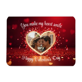 Personalised Heart Photo Frame Magnet