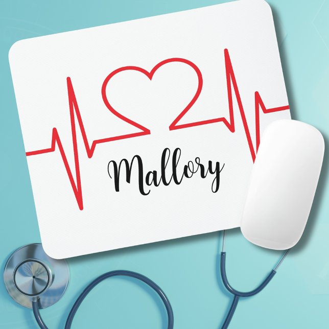 Personalised Heart Simple Medical Mouse Pad (Creator Uploaded)