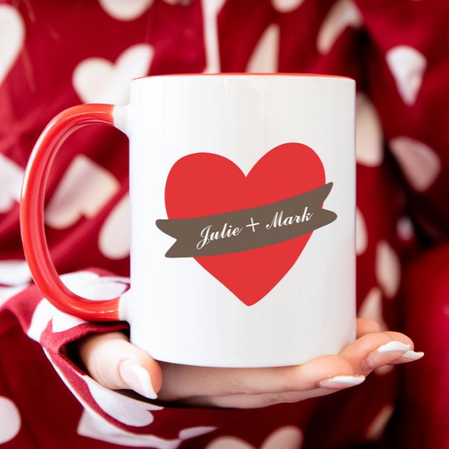 Personalised Heart Valentines Day Mug (Creator Uploaded)