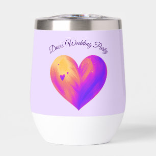 Personalised Heart Wine Tumbler