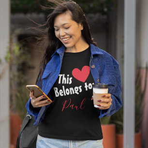 Personalised Heartbeat: A Special Gift for Her T-Shirt