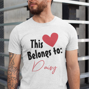 Personalised Heartbeat: A Special Gift for Him T-Shirt