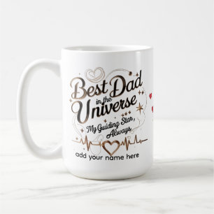 Personalised Heartbeat Star Gift for Him Coffee Mug