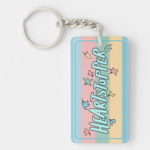 Personalised Heartstopper Colourful Key Ring