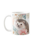 Personalised Hedgehog and Floral Frame